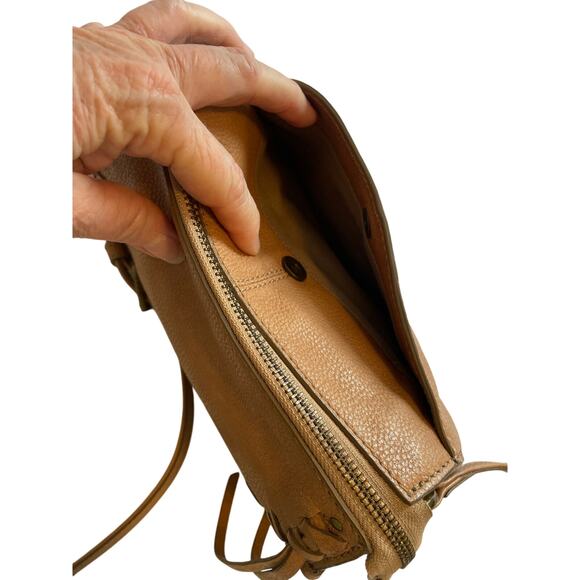 Frye Meadows Mini Crossbody Leather Bag Brown NWOT - Picture 11 of 14